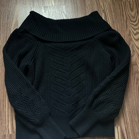 Black Womens Off Shoulder Top - Picture 1 of 2
